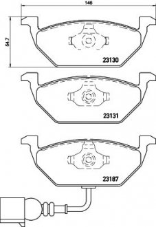 Комплект гальмівних колодок з 4 шт. дисків BREMBO P85072X (фото 1)