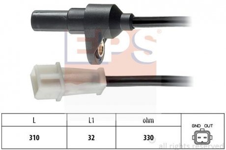 Датчик положения к/вала Renault Safrane II 2.5 96-00 /Volvo 850, 960, C70, S70, S90, V70, V90 90-02 EPS 1.953.142