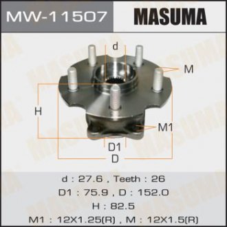 Ступичный узел rear RAV4/ ASA33L MASUMA MW11507 (фото 1)