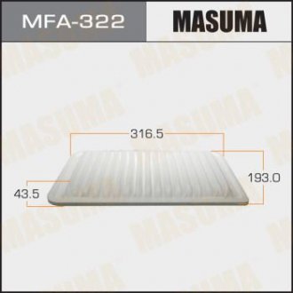 Повітряний фільтр A-199 (1/40) MASUMA MFA322 (фото 1)