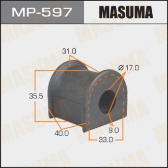 Втулка стабілізатора [уп.2] /rear/ Land Cruiser Prado ##J95, Surf ##N18# MASUMA MP597