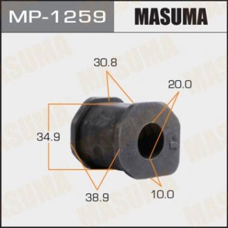Втулка стабилизатора /front/ PAJERO SPORT, L200/ K94W, K74T [уп.2] MASUMA MP1259 (фото 1)