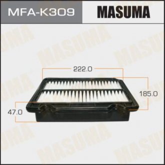Повітряний фільтр A0437 LHD CHEVROLET/ AVEO/ V1200, V1400 04- (1/40) MASUMA MFAK309