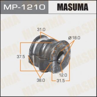 Втулка стабілізатора /front/ NOTE, MARCH / E12, K13T [уп.2] MASUMA MP1210 (фото 1)