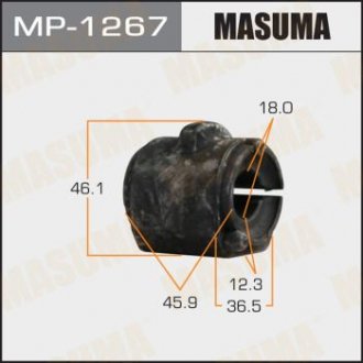 Втулка стабілізатора /front/ FORD FIESTA, FUSION 02-[уп.2] MASUMA MP1267