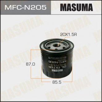 Масляний фільтр C0056 LHD NISSAN/ PATHFINDER, NAVARA 05- MASUMA MFCN205 (фото 1)