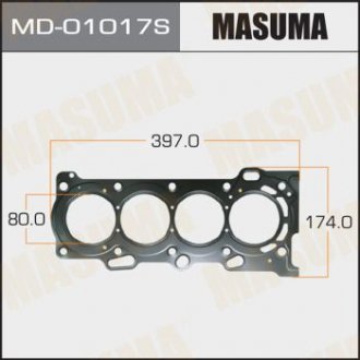Прокладка Головки блока 1ZZ-FE (1/10) Толщина 0,60 мм MASUMA MD01017S