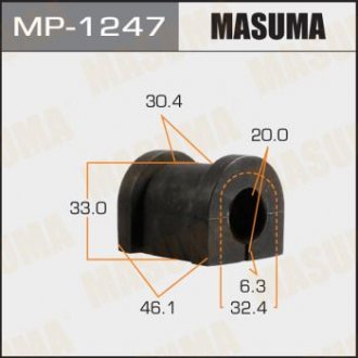 Втулка стабілізатора /rear/ PATROL/ Y61 [уп.2] MASUMA MP1247