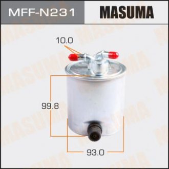Паливний фільтр QASHQAI, MURANO / M9R, YD25DDTI MASUMA MFFN231