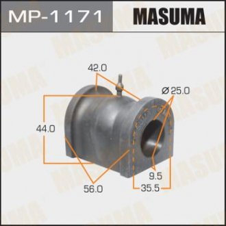 Втулка стабілізатора [уп.2] /front/ HR-V 2000- MASUMA MP1171