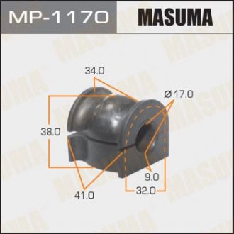 Втулка стабилизатора [уп.2] /front/ JAZZ 2002- MASUMA MP1170 (фото 1)