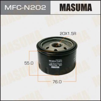 Масляный фильтр C0001 LHD NISSAN/ QASHQAI 06-07 MASUMA MFCN202 (фото 1)