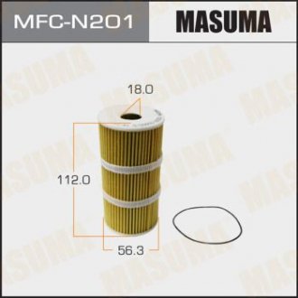 Масляний фільтр OE0074 LHD NISSAN/ QASHQAI 11- MASUMA MFCN201 (фото 1)