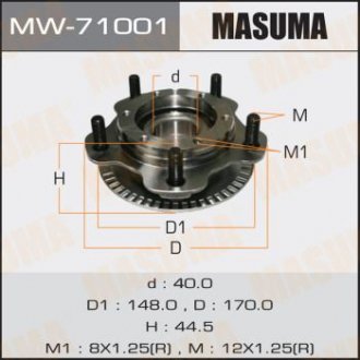 Ступичный узел front ESCUDO/ SQ416 (with ABS) MASUMA MW71001