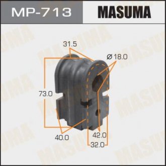 Втулка стабілізатора [уп.2] /front/MARCH/K12 MASUMA MP713