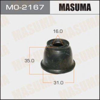 Кульовий пильовик (уп 10шт) 16х35х31 MASUMA MO2167