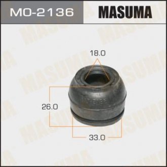 Кульовий пильовик (уп 10шт) 18х33х26 MASUMA MO2136