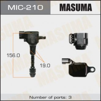 Котушка запалювання, INFINITI/ M35, FX35 MASUMA MIC210 (фото 1)