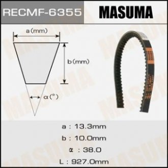 Ремінь клиновий рк. 13х927 мм MASUMA 6355
