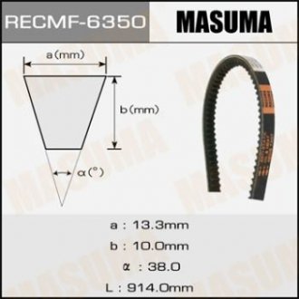 Ремінь клиновий рк. 13х914 мм MASUMA 6350