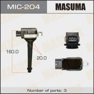 Котушка запалювання, MR20DE, NC25 MASUMA MIC204 (фото 1)