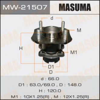 Ступичный узел rear TIIDA/ C11X MASUMA MW21507 (фото 1)