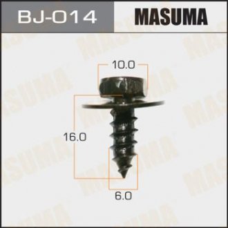 Саморіз 6x16мм, уп.10шт MASUMA BJ014