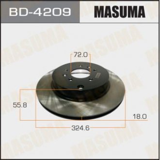 Диск тормозной rear CX-9 MASUMA BD4209 (фото 1)