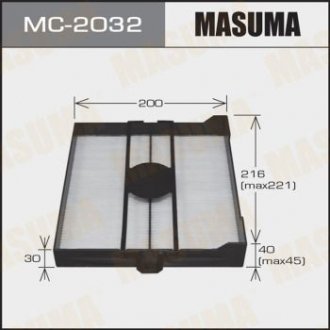 Салонный фильтр (1/40) MASUMA MC2032 (фото 1)