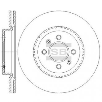 Диск тормозной Hi-Q (SANGSIN) SD2043