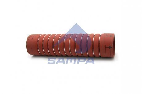Патрубок интеркулера DAF 100x400 SAMPA 050.334 (фото 1)