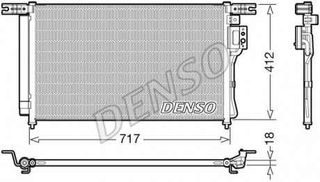 Радиатор кондиционера DENSO DCN41008 (фото 1)
