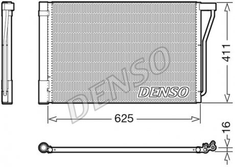 Радиатор кондиционера DENSO DCN05022 (фото 1)