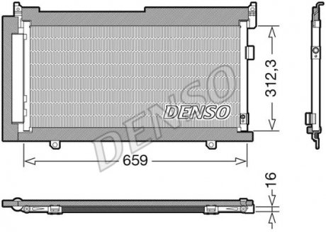 Радиатор кондиционера DENSO DCN36006 (фото 1)
