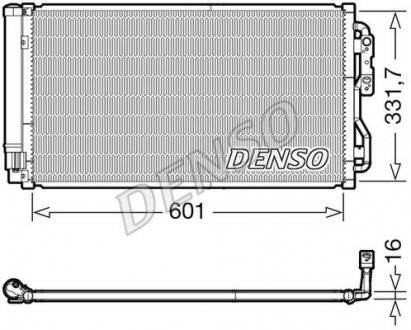 Радіатор кондиціонера DENSO DCN05033 (фото 1)