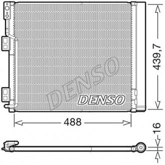 Радиатор кондиционера DENSO DCN46028