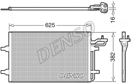 Радіатор кондиціонера DENSO DCN33009 (фото 1)