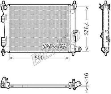 Радиатор основной DENSO DRM41017
