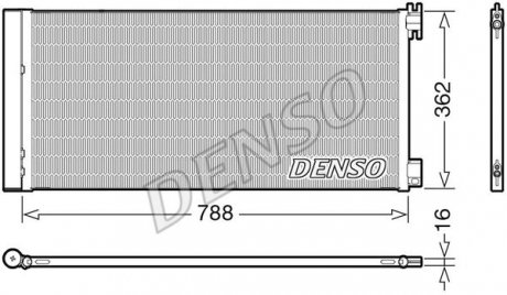 Конденсер кондиционера DENSO DCN23042 (фото 1)