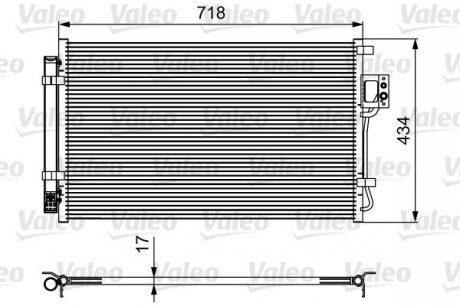 Радіатор кондиціонера Valeo 814100 (фото 1)