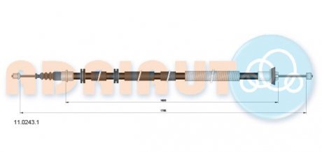 Трос зупиночних гальм ADRIAUTO 11.0243.1