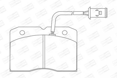 Гальмівні колодки CHAMPION 571422CH