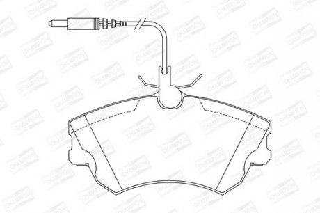 RENAULT Тормозные колодки передн. Espace 1 9TDI-3 0 CHAMPION 571922CH