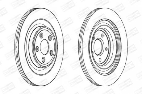 Гальмівний диск CHAMPION 563027CH