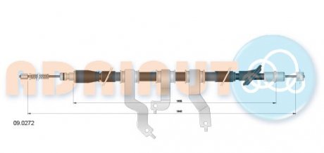 Тросик гальма стоянки ADRIAUTO 09.0272