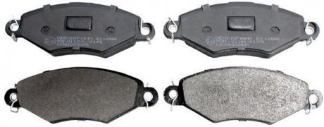 Тормозные колодки дисковые перед. Peugeot 206,306 1.1-1.9 93- Denckermann B110596