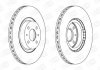 Гальмівний диск передній FIAT BRAVO, DOBLO, FIORINO, IDEA, LINEA, STILO/ ABARTH/ ALFA ROMEO/ LANCIA CHAMPION 561387CH (фото 1)