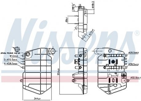 Компенсационный бак, охлаждающая жидкость NISSENS 996042