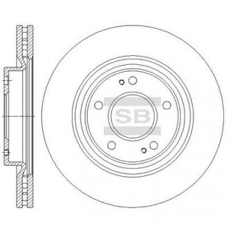 Диск гальмівний Hi-Q (SANGSIN) SD4336