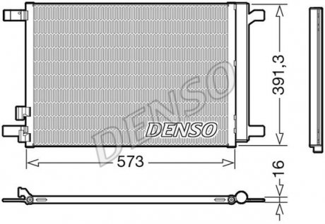 Радиатор кондиционера DENSO DCN32066